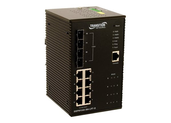 Transition Networks Hardened - switch - 8 ports - managed