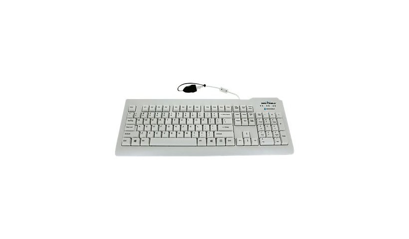 Seal Shield Silver Seal Waterproof - keyboard - US - white