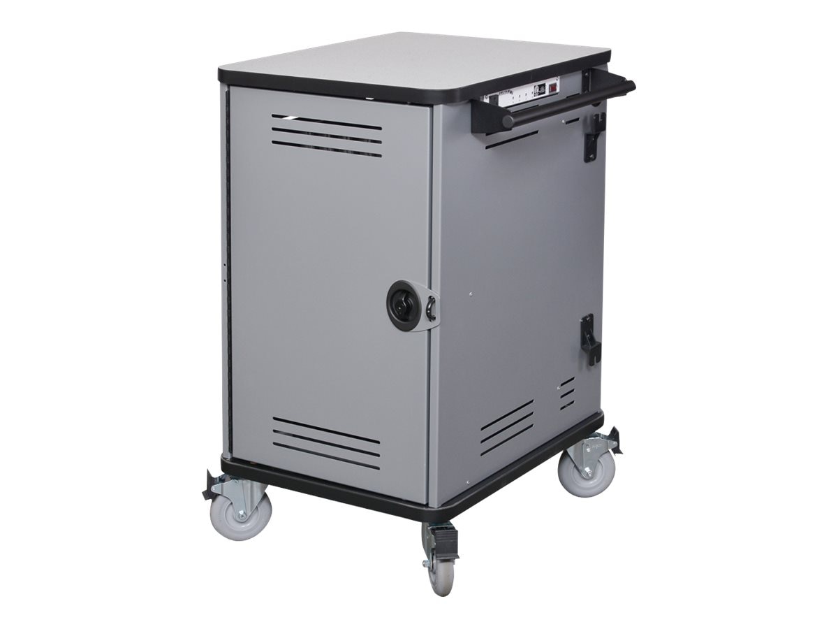 Spectrum Pro20 Notebook Cart cart - for 20 notebooks - warm gray, white fie