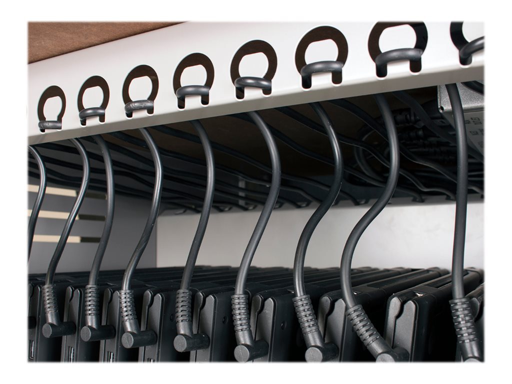Thumbnail 4 of 7 for Spectrum Cloud32 Chromebook Cart cart - for 32 netbooks - sparkle silver, fiesta white