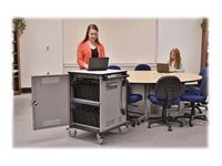 Thumbnail 6 of 7 for Spectrum Cloud32 Chromebook Cart cart - for 32 netbooks - sparkle silver, fiesta white