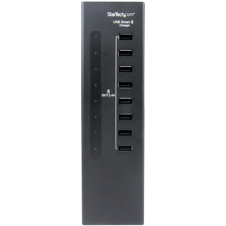 Thumbnail 4 of 5 for StarTech.com 8-Port Charging Station for USB Devices - 96W/19.2A - Dedicated Desktop Multi-Device USB Charging Station