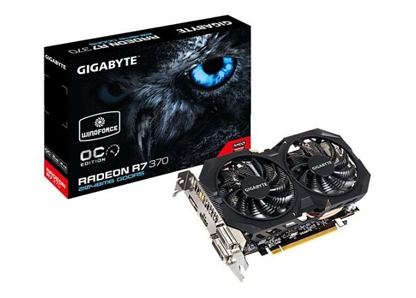 Gigabyte GV-R737WF2OC-2GD (rev. 1.0) - OC Edition - graphics card - Radeon R7 370 - 2 GB