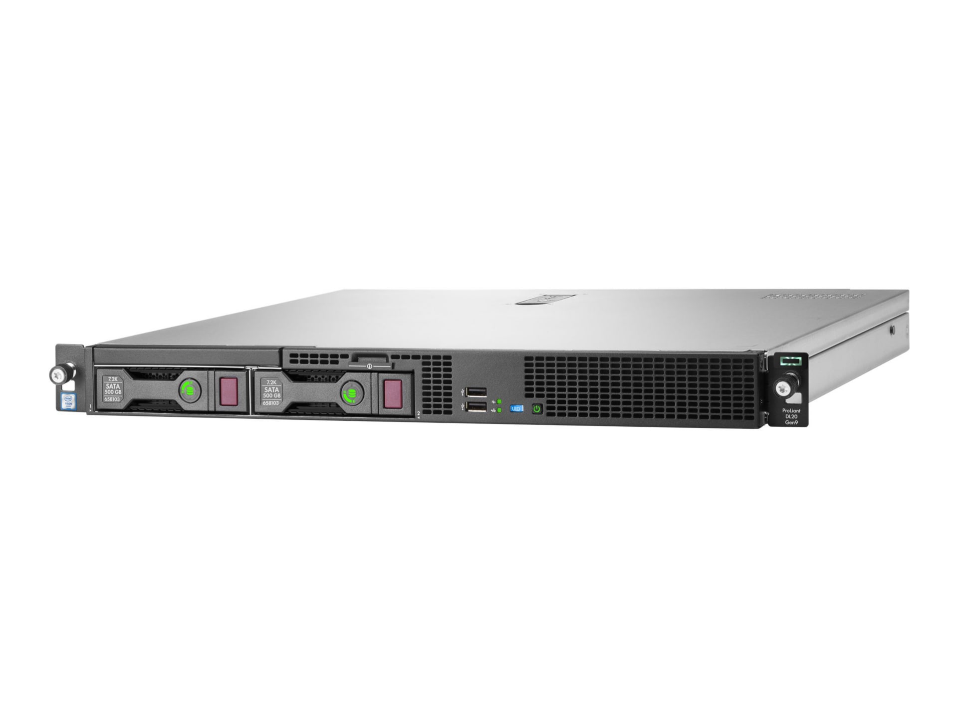 HPE ProLiant DL20 Gen9 Performance - rack-mountable - Xeon E3-1240V5 3.5 GHz - 8 GB - 0 GB