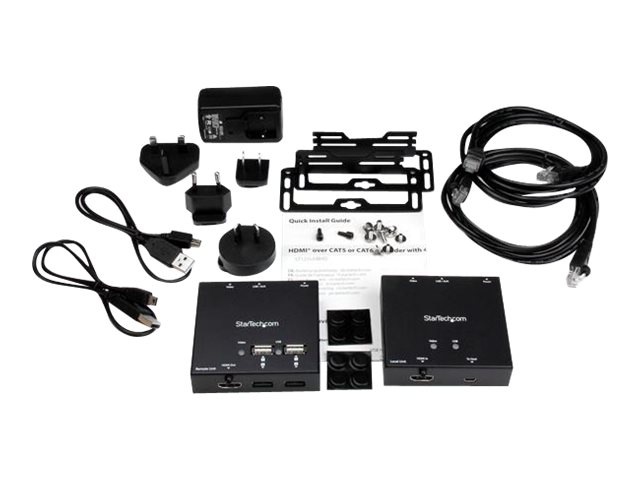 Thumbnail 3 of 11 for StarTech.com HDMI over CAT6 Extender with 4-port USB Hub, Remote HDMI over CAT5 or CAT6, 165 ft (50m), 1080p, TAA
