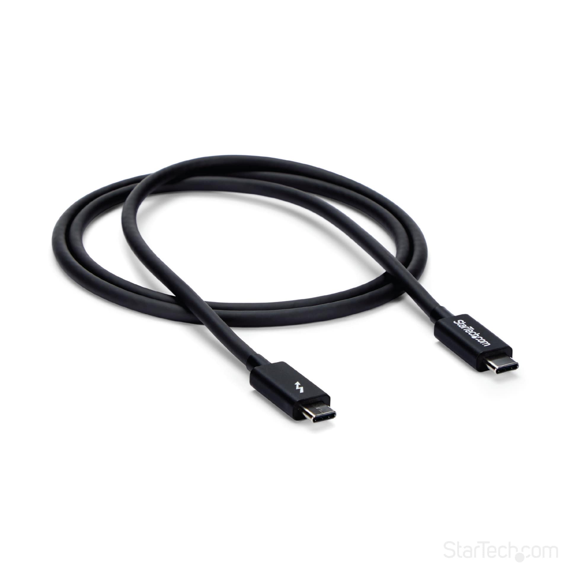 StarTech.com 1m (3.3ft) Thunderbolt 3 Cable, 20Gbps, 100W PD, 4K Video, Thu