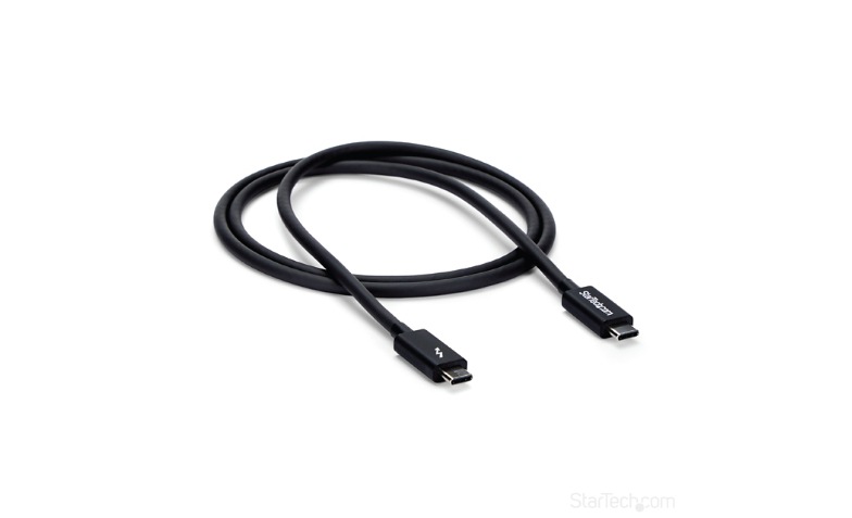 StarTech 1m (3.3ft) Thunderbolt 3 Cable, 20Gbps, 100W PD, 4K Video