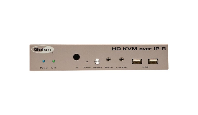 Gefen HD KVM over IP - Receiver Unit - KVM / audio / serial / USB/ infrared