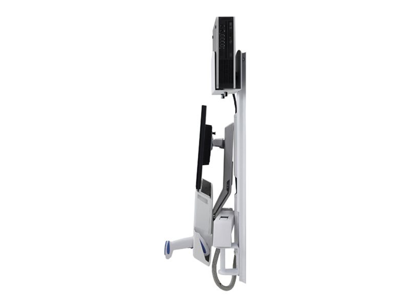 Thumbnail 2 of 5 for Ergotron StyleView mounting kit - for LCD display / keyboard / mouse / barcode scanner / CPU - medium CPU holder - white