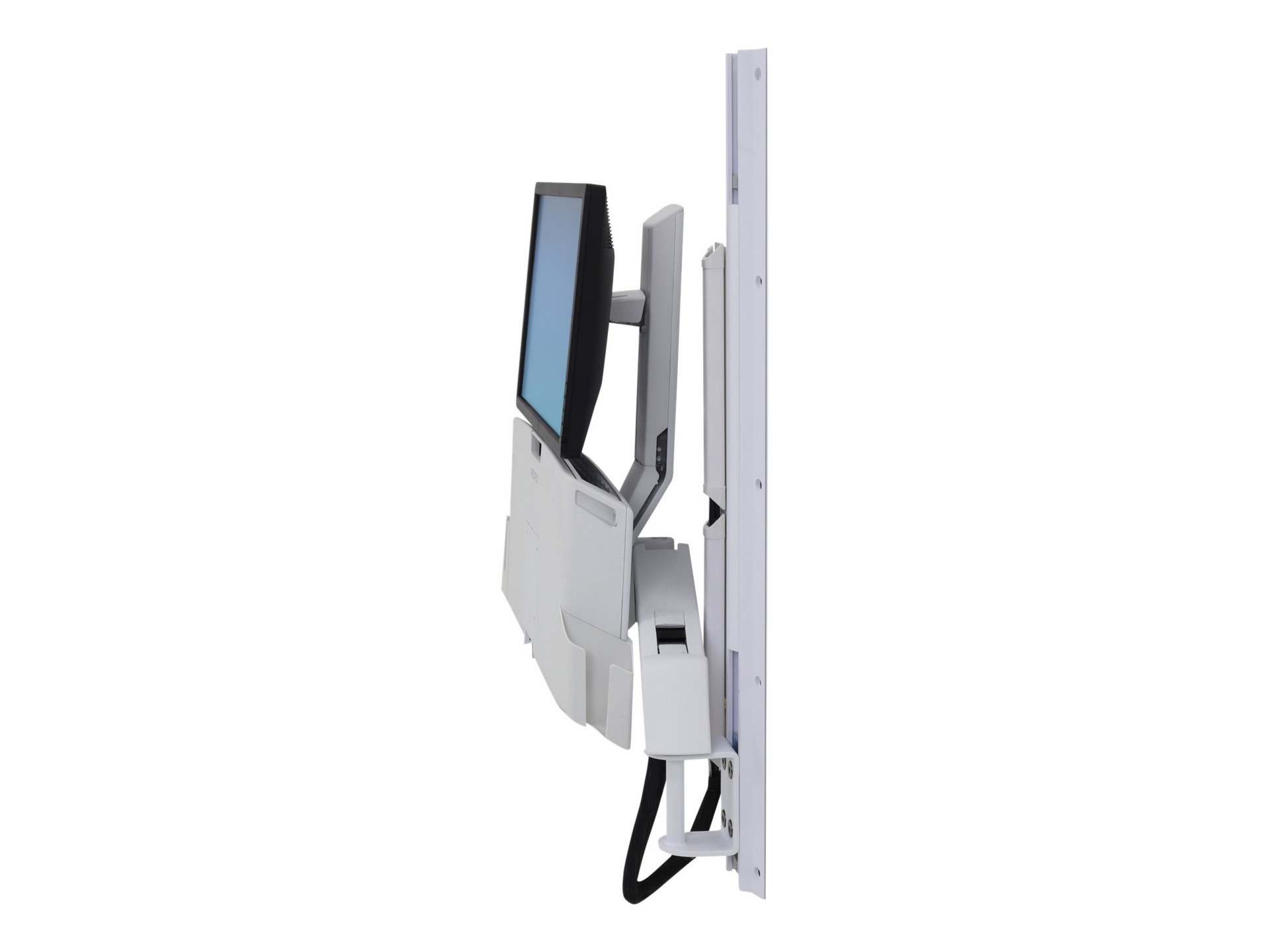 Thumbnail 3 of 5 for Ergotron StyleView mounting kit - for LCD display / keyboard / mouse / barcode scanner / CPU - medium CPU holder - white