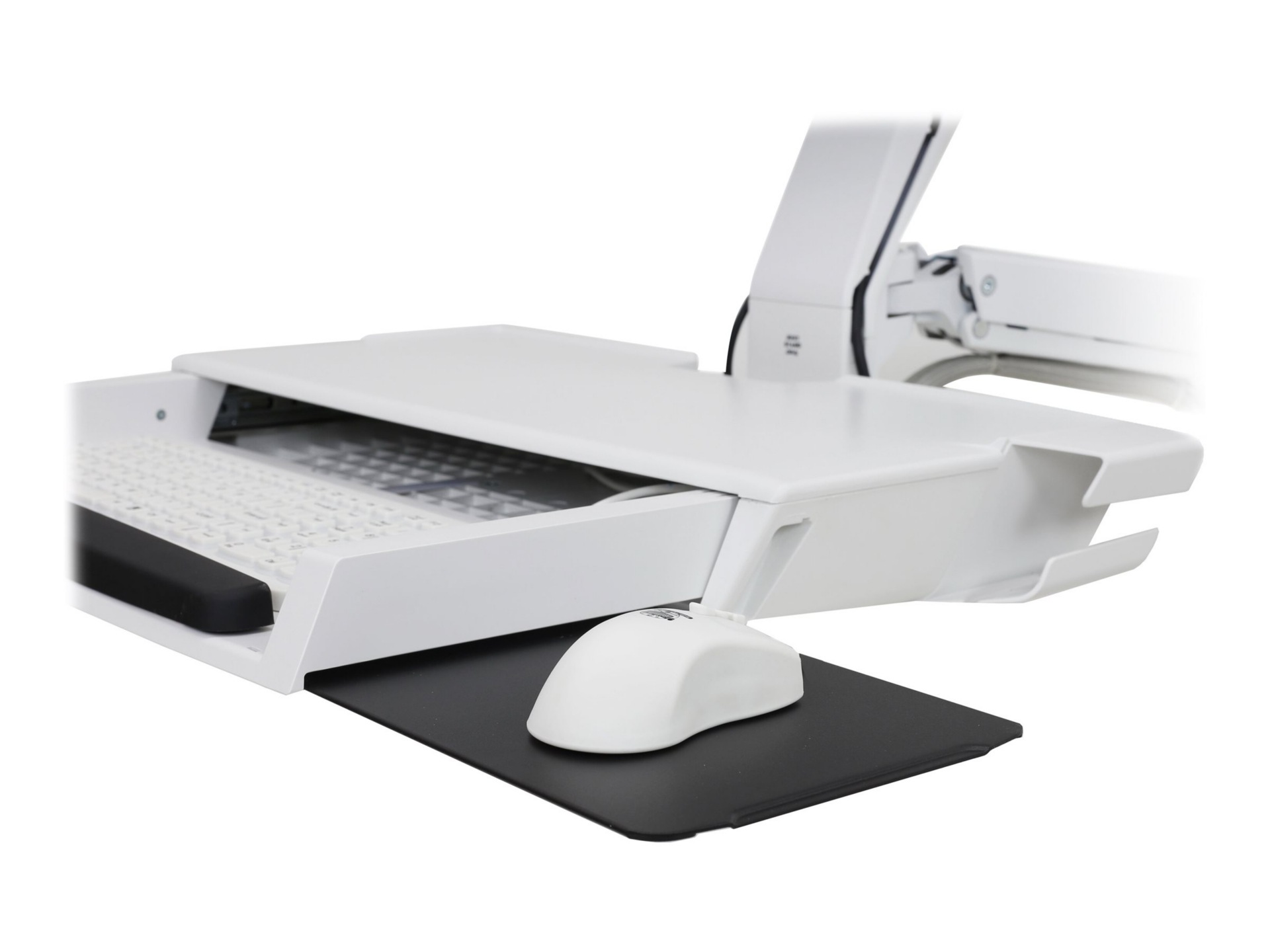 Thumbnail 4 of 5 for Ergotron StyleView mounting kit - for LCD display / keyboard / mouse / barcode scanner / CPU - medium CPU holder - white