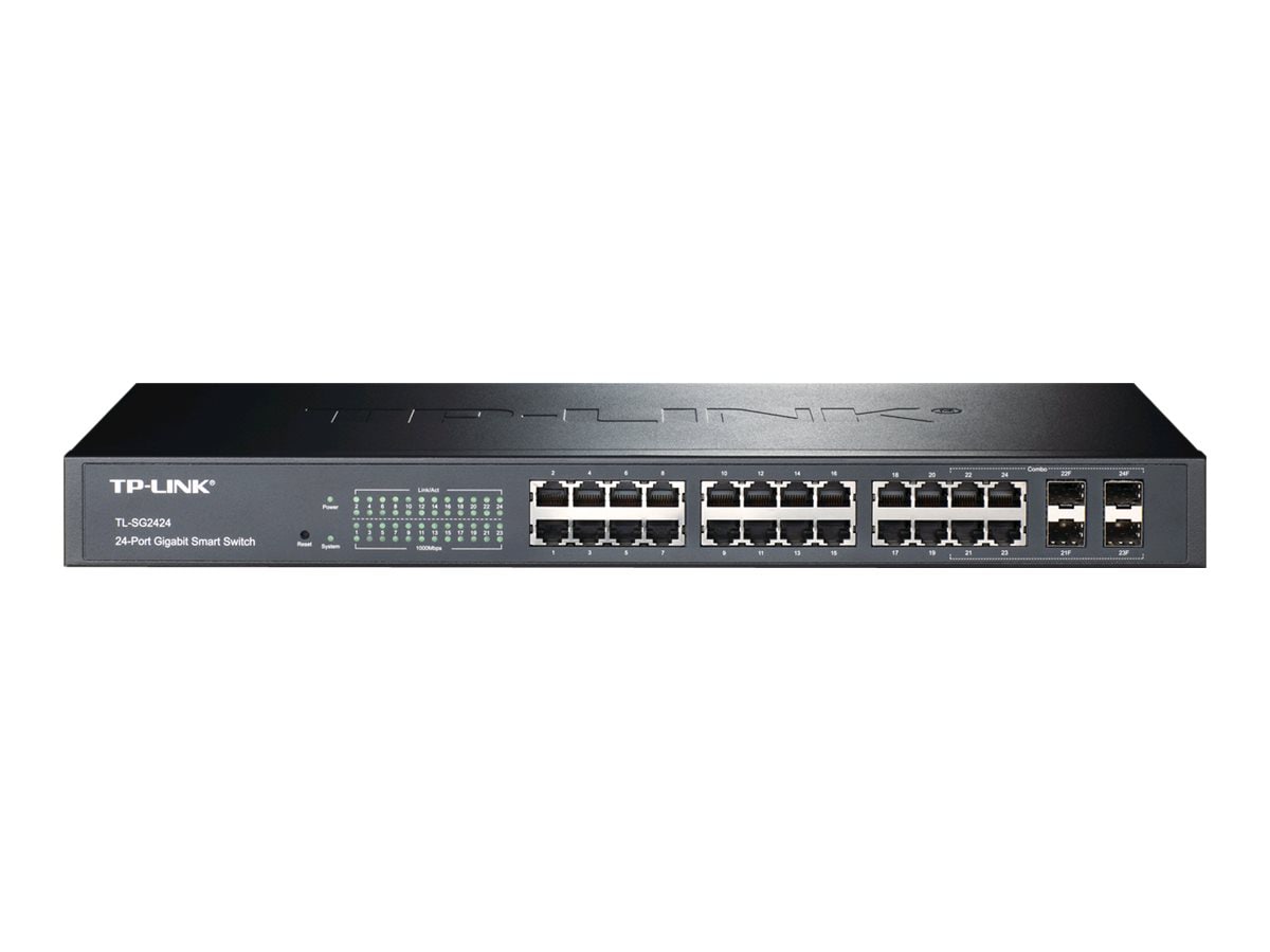 TP-Link JetStream T1600G-28TS - switch - 24 ports - managed - rack-mountabl