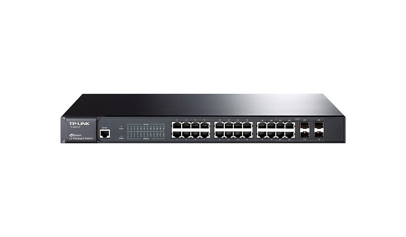 TP-Link JetStream T2600G-28TS - switch - 24 ports - managed - rack-mountabl