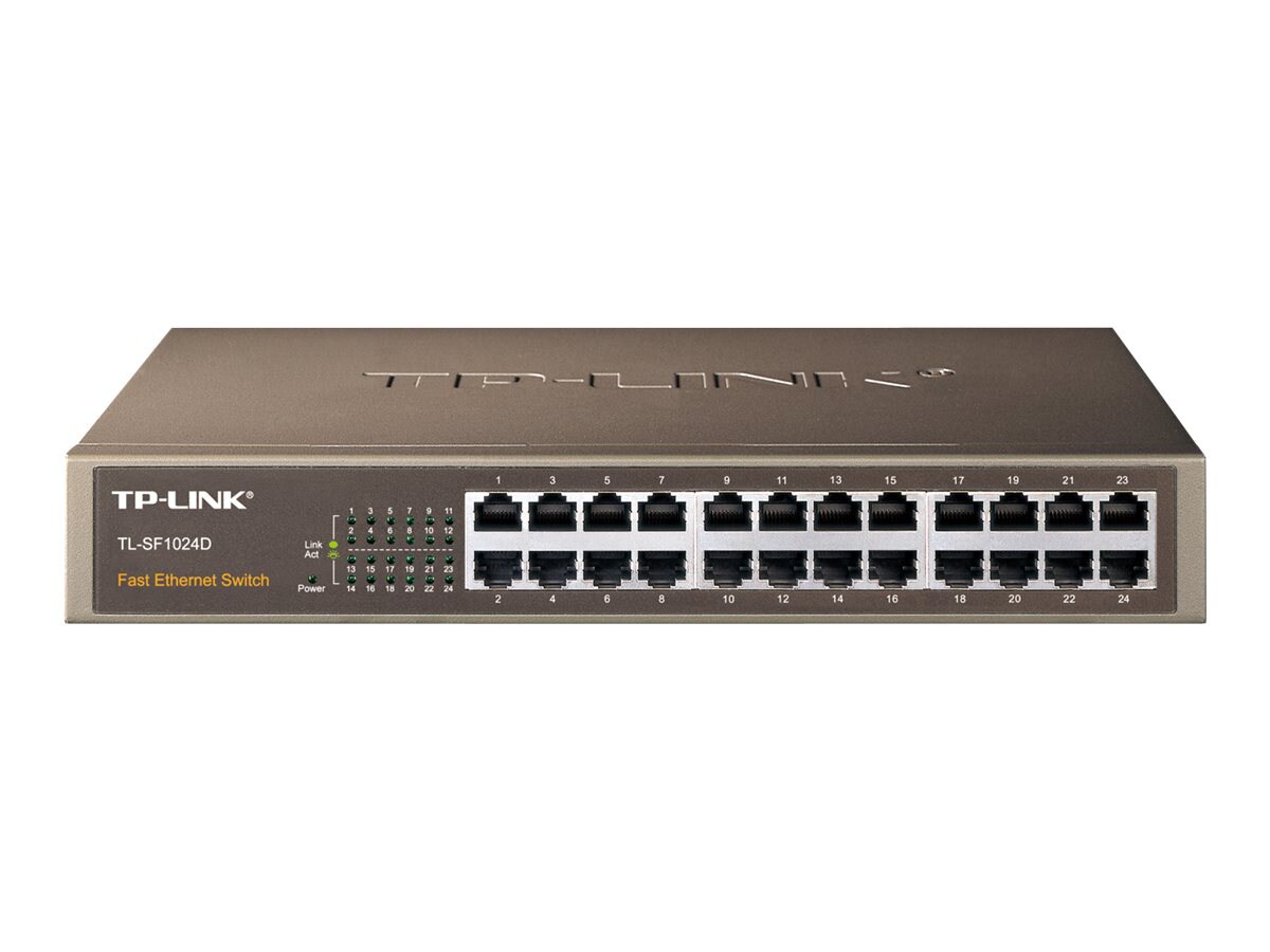 TP-LINK TL-SF1024D - 24 Port 10/100Mbps Fast Ethernet Switch