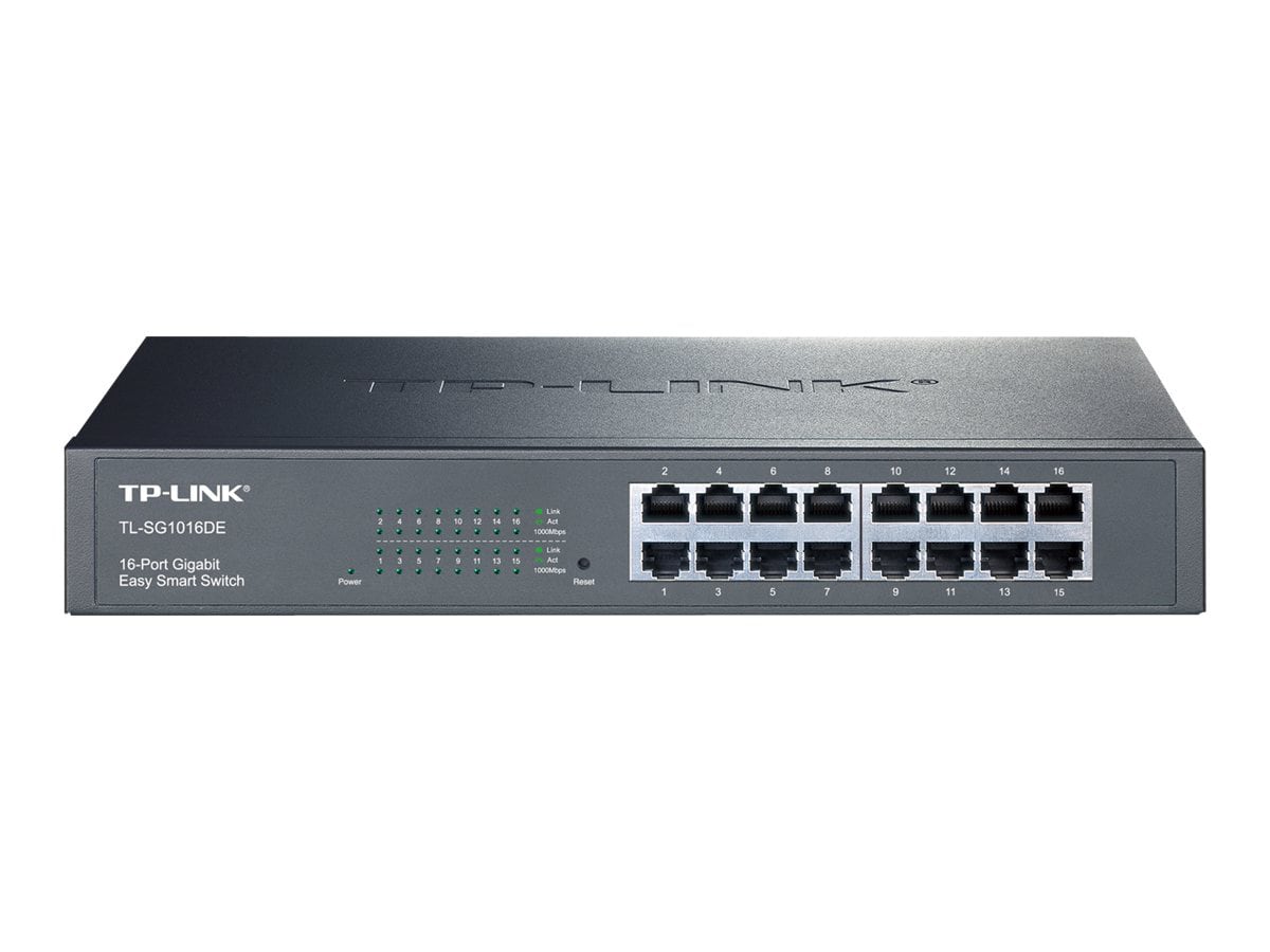 TP-LINK TL-SG1016DE - 16-Port Gigabit Easy Smart Switch - Limited Lifetime Protection