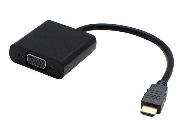 AddOn 8in HDMI to VGA Adapter Cable - convertisseur vidéo - noir