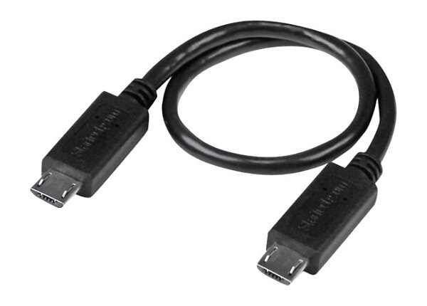 StarTech.com 8in USB OTG Cable - Micro USB to Micro USB - M/M