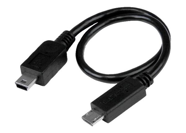 Bedre Overskrift Aktuator StarTech.com 8in USB OTG Cable - Micro USB to Mini USB - M/M - USB OTG  Mobile Device Adapter Cable - 8 inch - UMUSBOTG8IN - USB Cables - CDW.ca