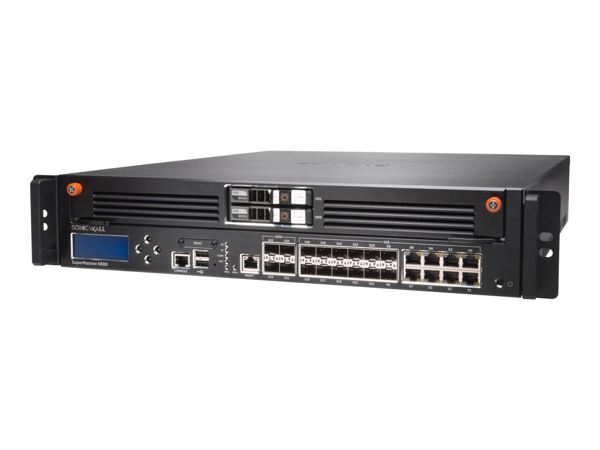 Sonicwall SuperMassive 9800 - security appliance - with 1 year TotalSecure
