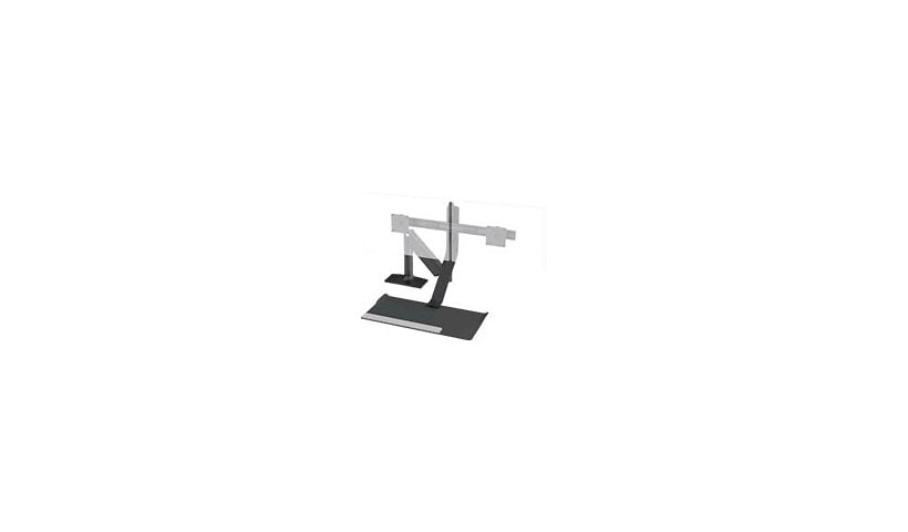 Humanscale QuickStand Lite mounting kit - for monitor / keyboard - black