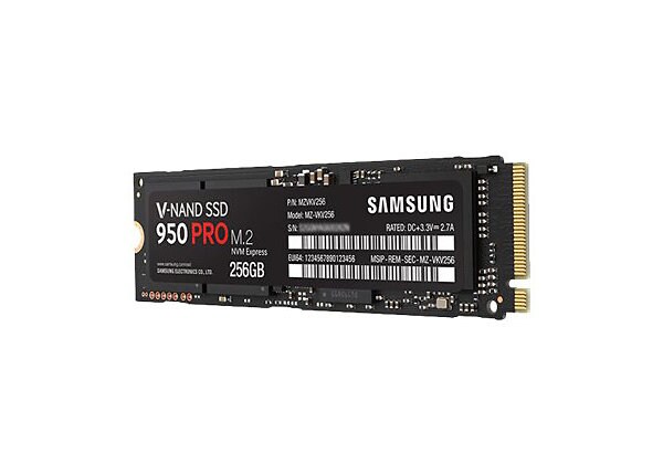 Samsung 950 PRO MZ-V5P256BW - solid state drive - 256 GB - PCI Express 3.0 x4 (NVMe)
