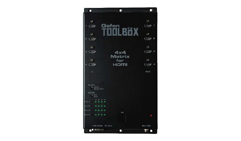 GefenToolBox 4x4 Matrix for HDMI 4Kx2K - video/audio switch