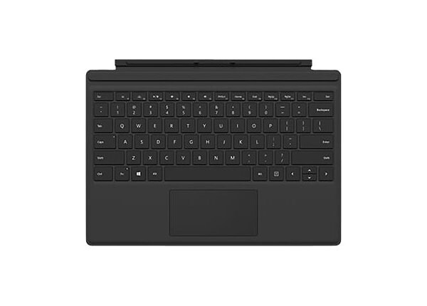 Microsoft Surface Pro 4 Type Cover - keyboard - with trackpad, accelerometer - English - North America - black