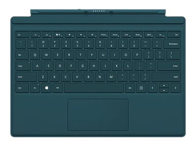 Microsoft Surface Pro 4 Type Cover - keyboard - with trackpad, accelerometer - English - North America - teal