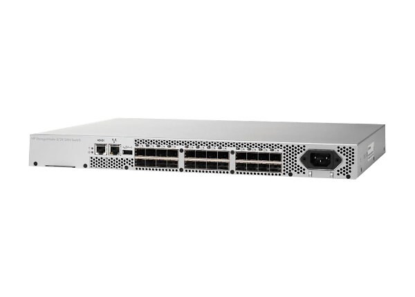 HPE StoreFabric 8/24 8Gb Bundled Fibre Channel Switch - switch - 16 ports - managed - rack-mountable