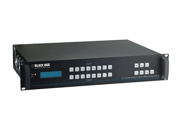 Black Box Modular Video Matrix Switcher 8 x 8 - video/audio switch - rack-mountable