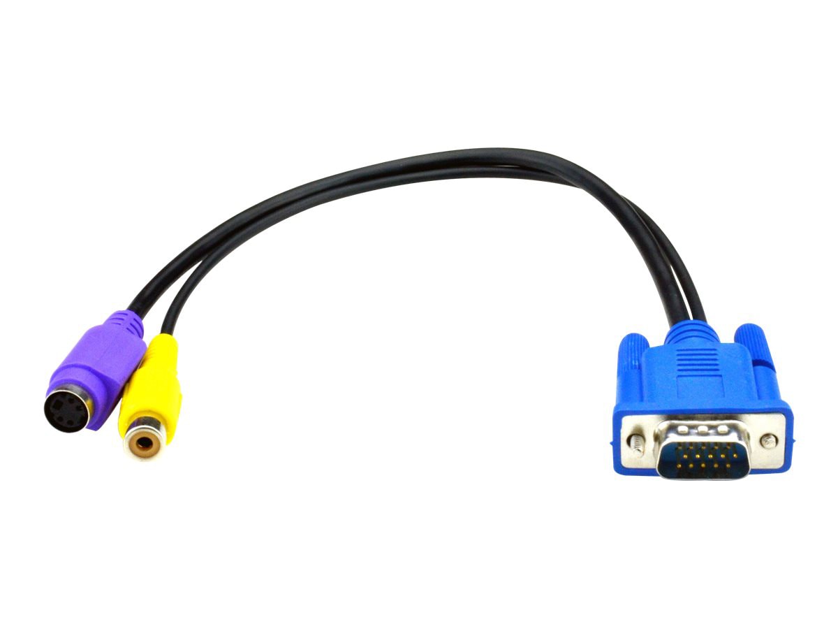 Black Box VGA to Composite and S-Video Adapter Cable - video cable - VGA /