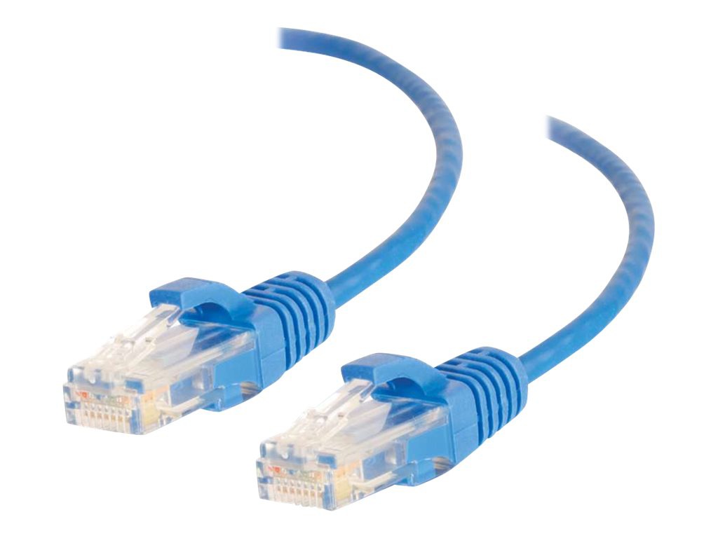 C2G 8ft Cat6 Ethernet Cable - Slim - Snagless Unshielded (UTP) - Blue - patch cable - 2.44 m - blue
