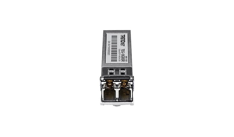 TRENDnet 10GBASE-SR SFP+ Multi Mode LC Module, TEG-10GBSR, Supports Distances up to 300m (984 feet), Hot Pluggable Fiber