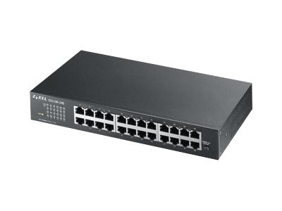 Zyxel GS-1100-24E - switch - 24 ports - unmanaged - rack-mountable