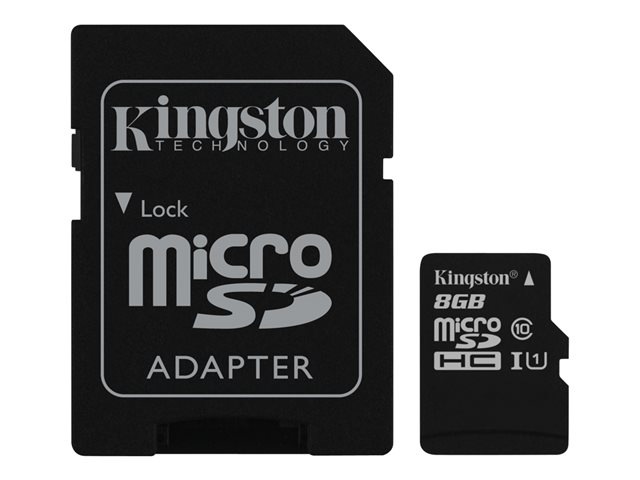 Kingston - flash memory card - 8 GB - microSDHC UHS-I