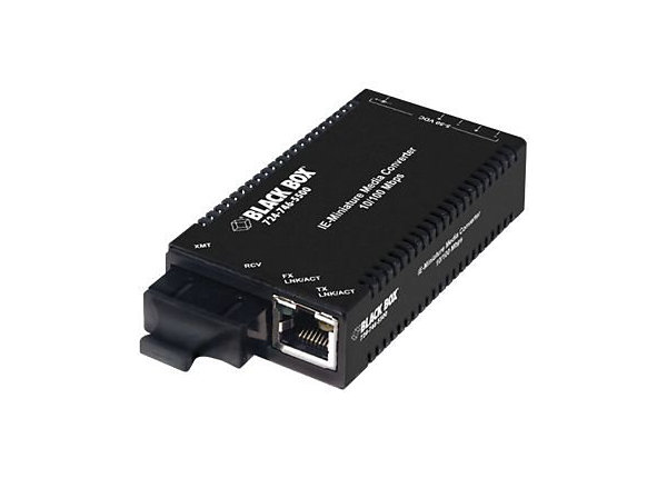 Black Box Industrial MultiPower Media Converter - fiber media converter - Ethernet, Fast Ethernet