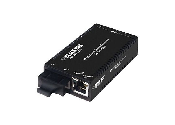 Black Box Industrial MultiPower Media Converter - fiber media converter - Ethernet, Fast Ethernet