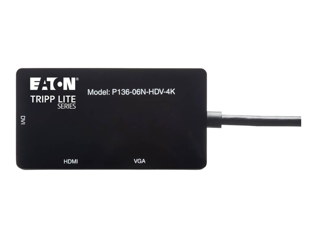 Tripp Lite DisplayPort to VGA/DVI/HDMI 4K Adapter Converter - Thumbnail 3