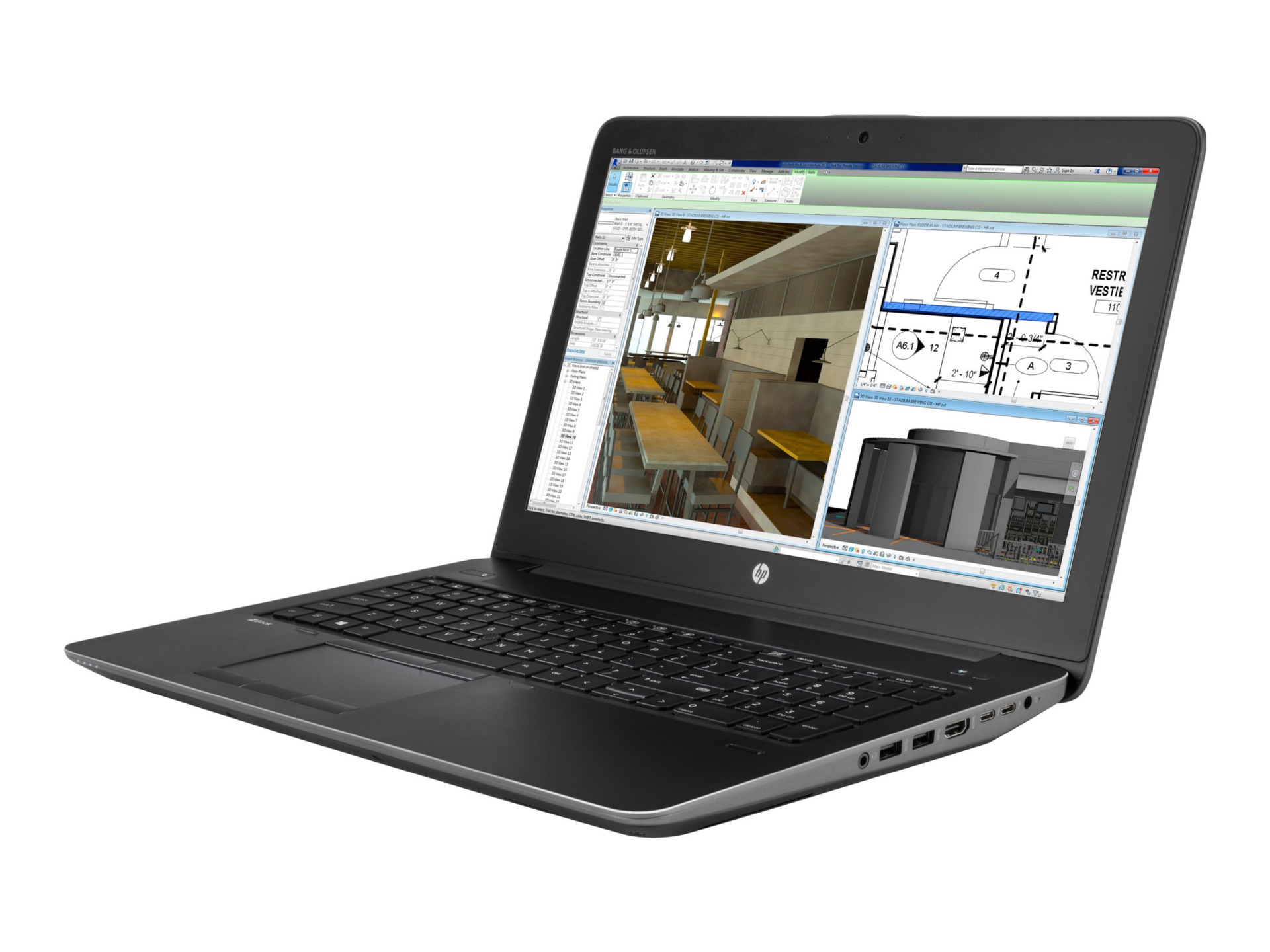 HP ZBook 15 G3 Mobile Workstation - 15.6" - Core i7 6700HQ - 8 GB RAM - 500 GB HDD - US