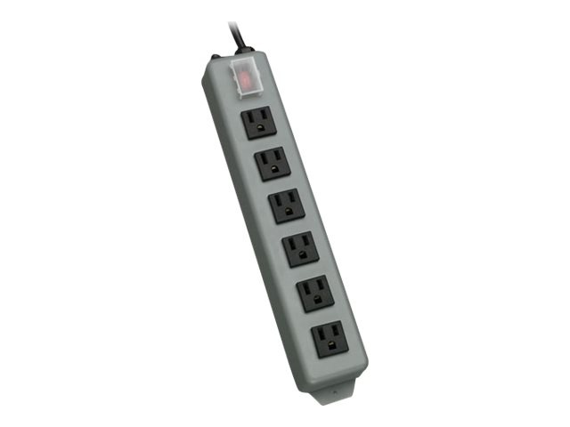 Eaton Tripp Lite Series Industrial Power Strip, 6-Outlet, 15 ft. (4.6 m) Cord, Locking Switch Cover - power distribution