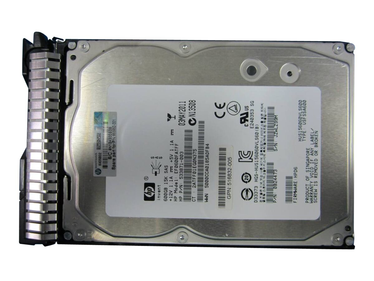 HPE Dual Port Enterprise - hard drive - 600 GB - SAS 6Gb/s