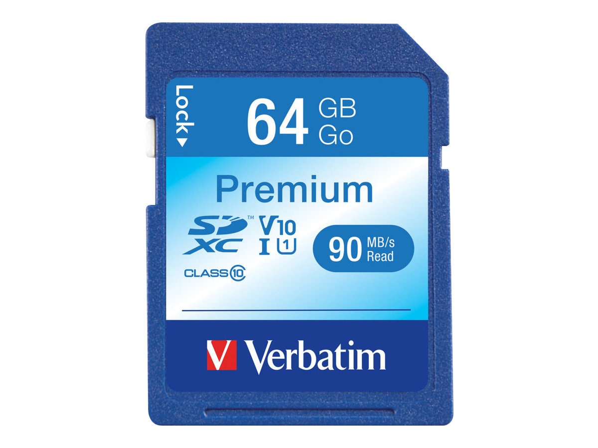 Verbatim Premium - flash memory card - 64 GB - SDXC