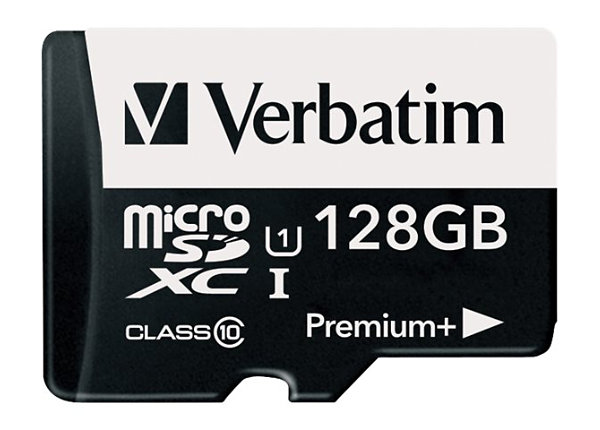 Verbatim PremiumPlus - flash memory card - 128 GB - microSDXC UHS-I