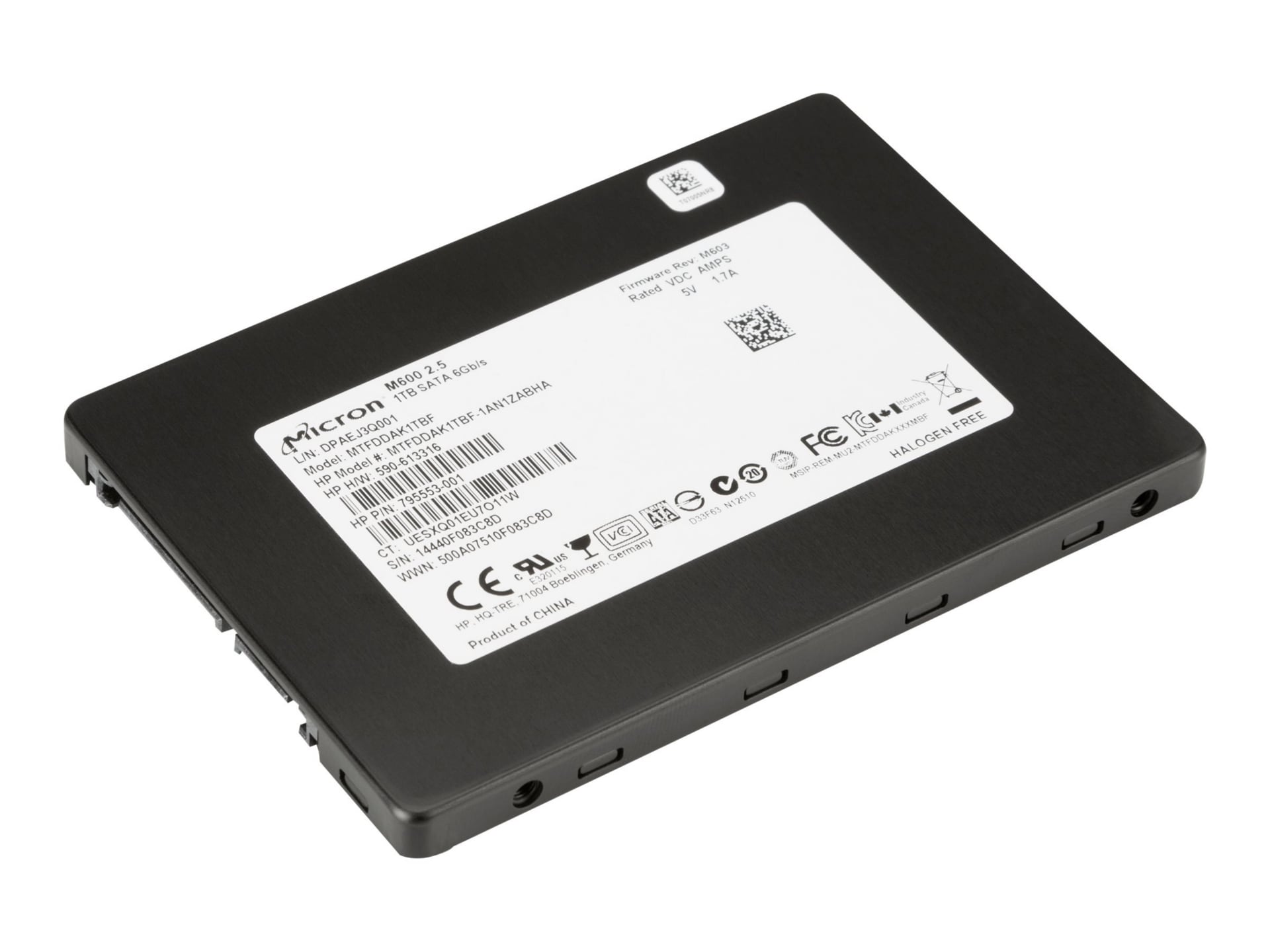 Hp Solid State Drive 1 Tb Sata 6gbs F3c96aa Solid State Drives 1835