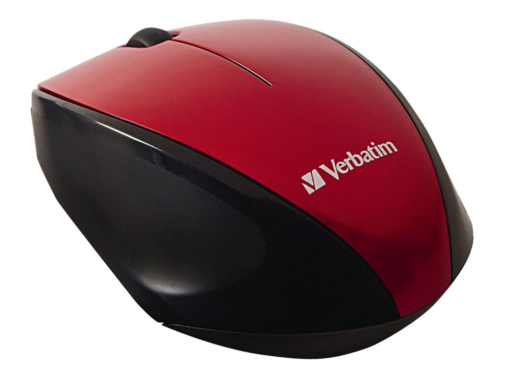 Verbatim Wireless Multi-Trac Blue LED - mouse - red