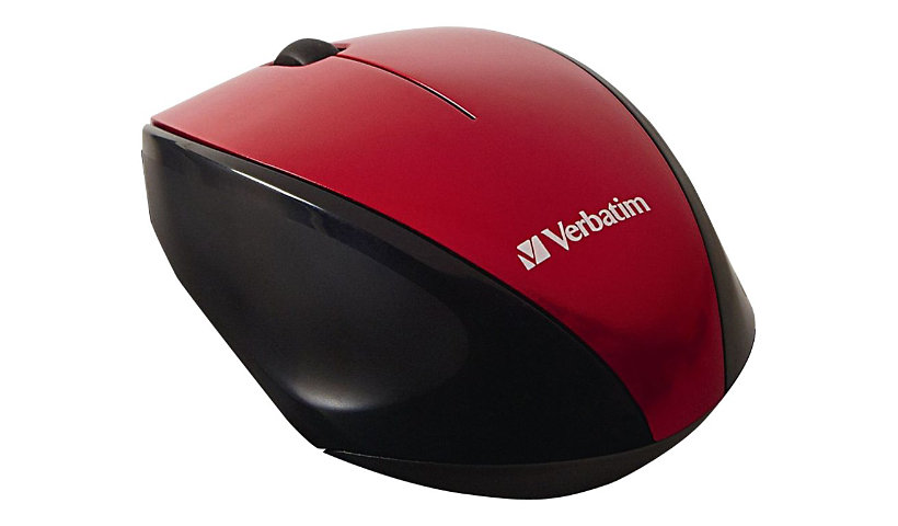 Verbatim Wireless Multi-Trac Blue LED - mouse - red