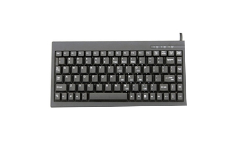 KeySonic ACK-595 C+ USB+PS/2 Mini Billentyűzet DE - Fekete
