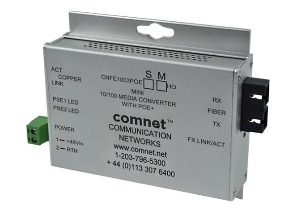 ComNet CNFE1004APOEM/M - fiber media converter - Ethernet, Fast Ethernet