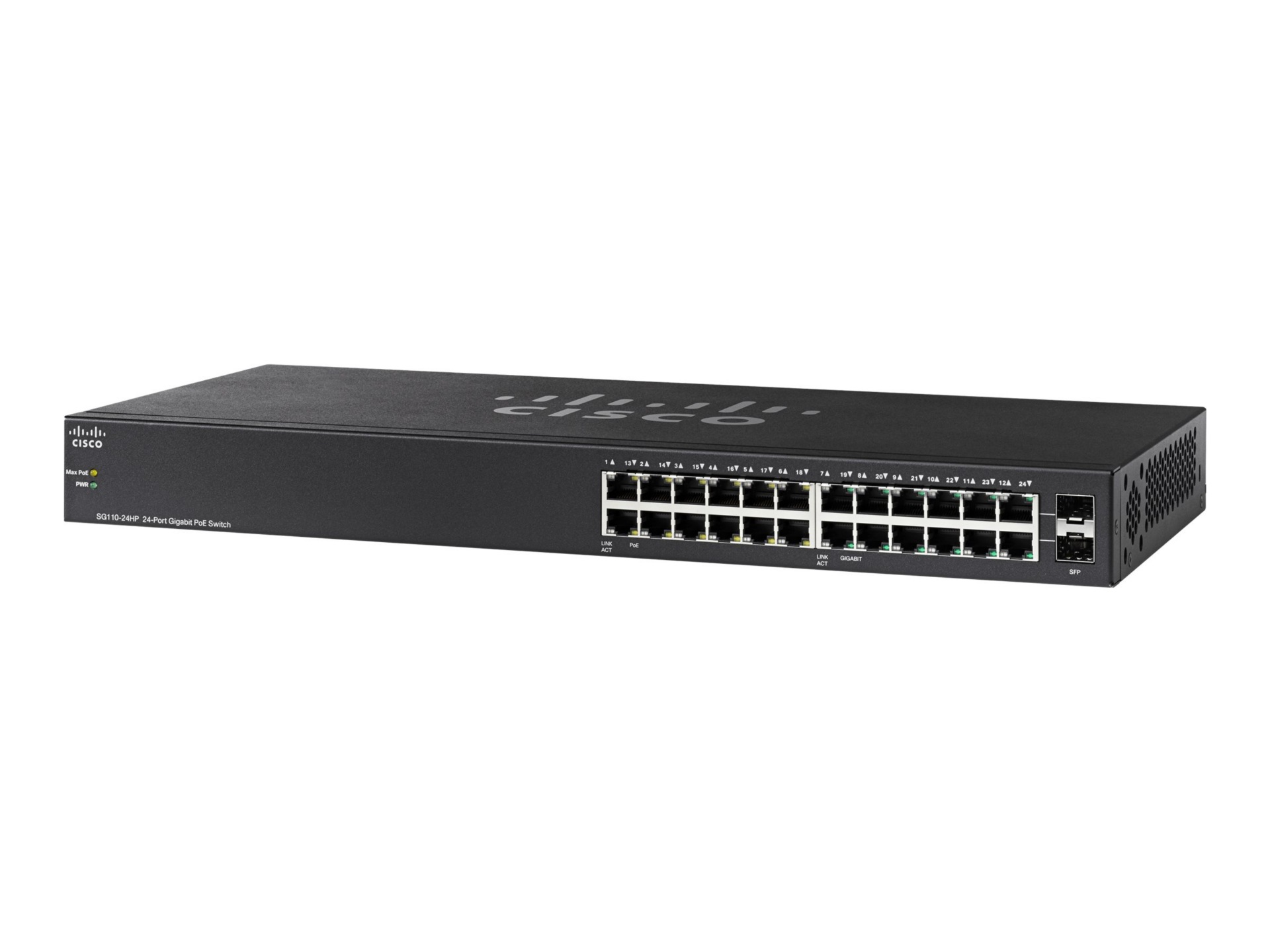 Cisco Small Business SG110-24HP - switch - 24 ports - unmanaged - rack-mountable