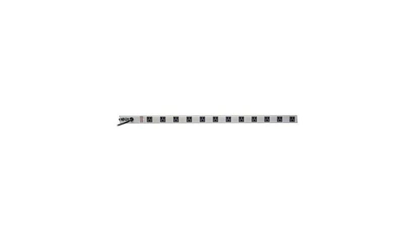 Tripp Lite Power Strip 120V Right Angle 5-15R 12 Outlet 15' Cd 36" Length - coupe-circuit - 1800 Watt